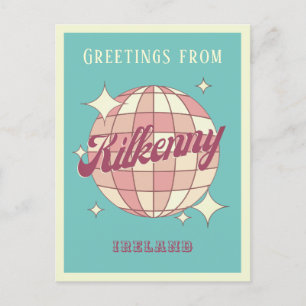Carte postale Vintage rétro Kilkenny Irlande