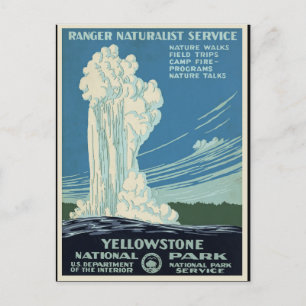 Carte Postale Vintage Retro National Park Tourisme