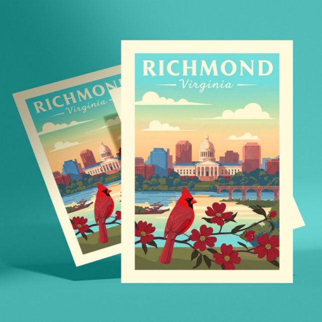 Carte Postale Vintage Richmond Virginia (Créateur téléchargé)