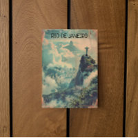 Vintage Rio de Janeiro Voyage Jésus Statue