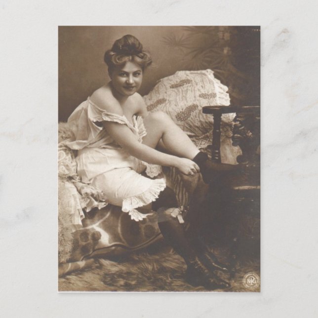 Carte postale vintage Risque (Devant)