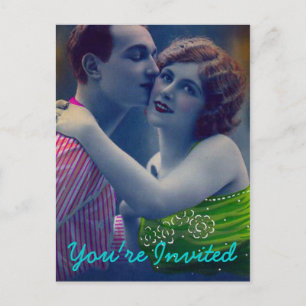 Carte postale vintage Romance Couple Mariage