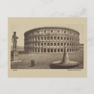 Carte postale vintage Rome Colosseum Travel