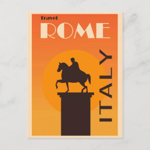 Carte Postale Vintage Rome Italie Voyage