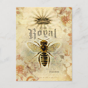 Carte Postale Vintage Royal Bee