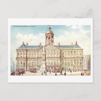 Carte Postale Vintage Royal Palace, Amsterdam