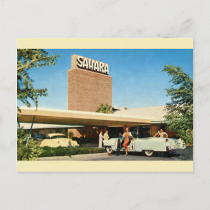 Carte postale vintage Sahara Hotel Las Vegas