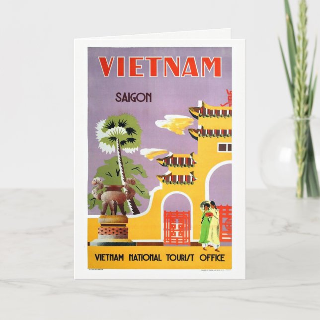 Carte postale vintage Saigon Vietnam Travel (Devant)