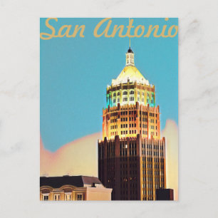 Carte postale vintage San Antonio Travel