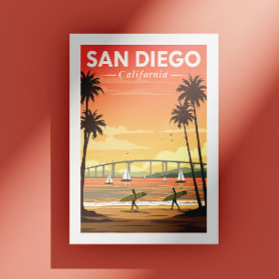 Carte Postale Vintage San Diego