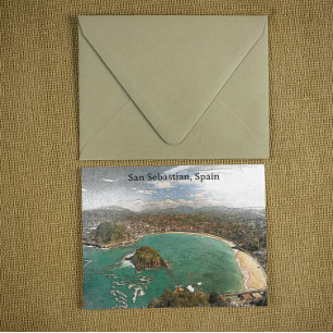 Carte Postale Vintage San Sebastian Espagne Voyage