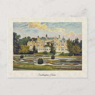Carte Postale Vintage Sandringham House Norfolk Angleterre