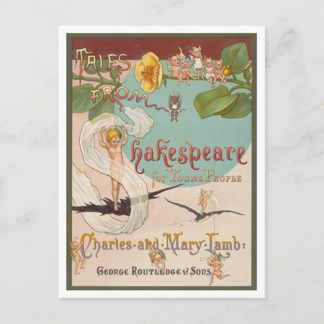 Carte postale vintage Shakespeare Book Cover (Devant)