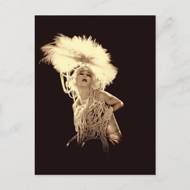 Carte Postale Vintage Showgirl (Devant)