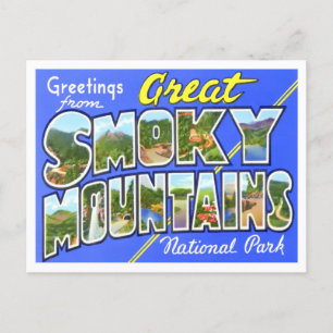 Carte postale Vintage Smoky Mountains