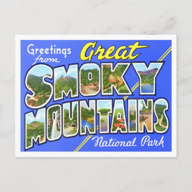 Carte postale Vintage Smoky Mountains (Devant)