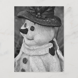 Carte Postale Vintage Snowman, moule à souffle photo de vacances