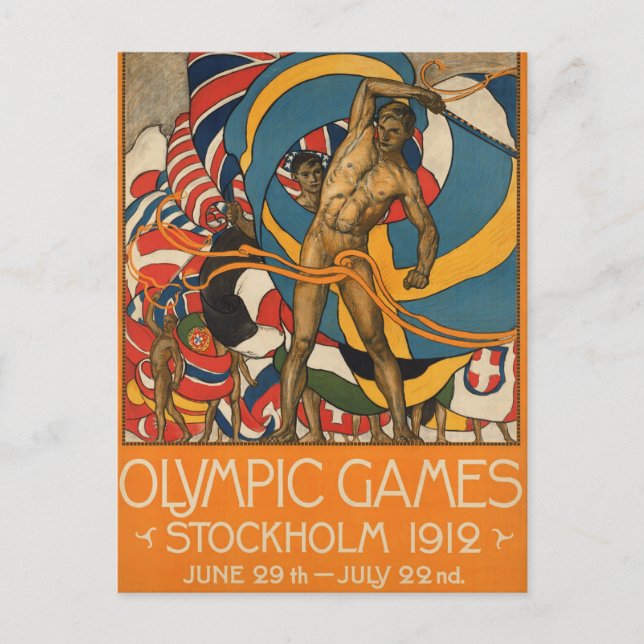 Carte Postale Vintage Stockholm Suède - (Devant)