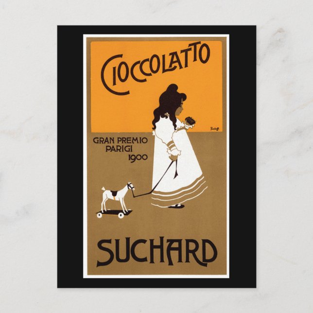 Carte Postale Vintage Suchard Cioccolatto (Devant)