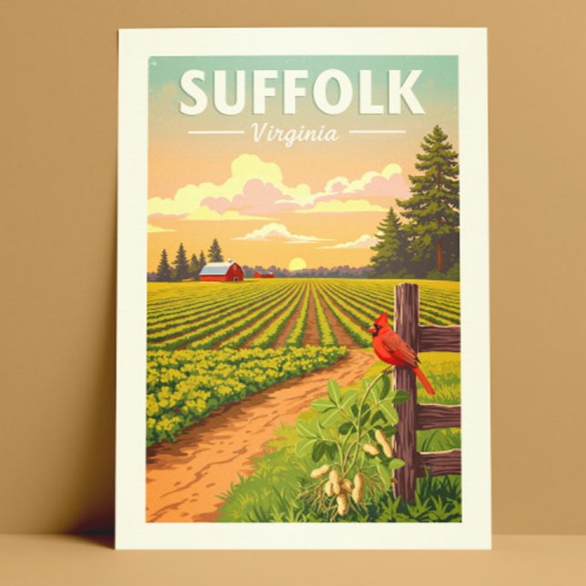 Carte Postale Vintage Suffolk Virginie (Créateur téléchargé)