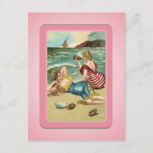 Carte postale vintage Sun Bather Beach Babes