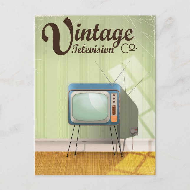 Carte Postale Vintage Television Co. Commercial (Devant)