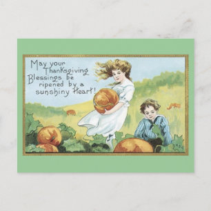 Carte postale vintage Thanksgiving