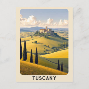 Carte Postale Vintage Toscane Italie Villa Campagne Voyage