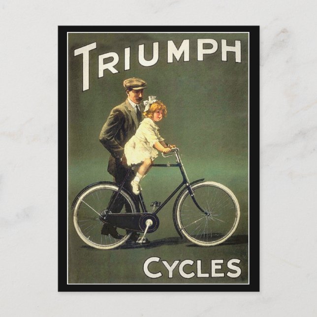 Carte postale vintage : Triumph Cycles (Devant)