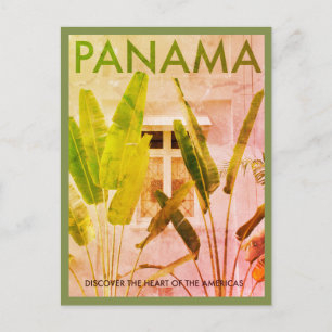 Carte postale vintage Tropical Panama Travel