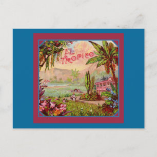 Carte Postale Vintage Tropical Plantation