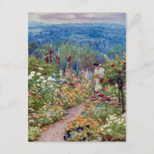 Carte Postale Vintage Un jardin de campagne anglais