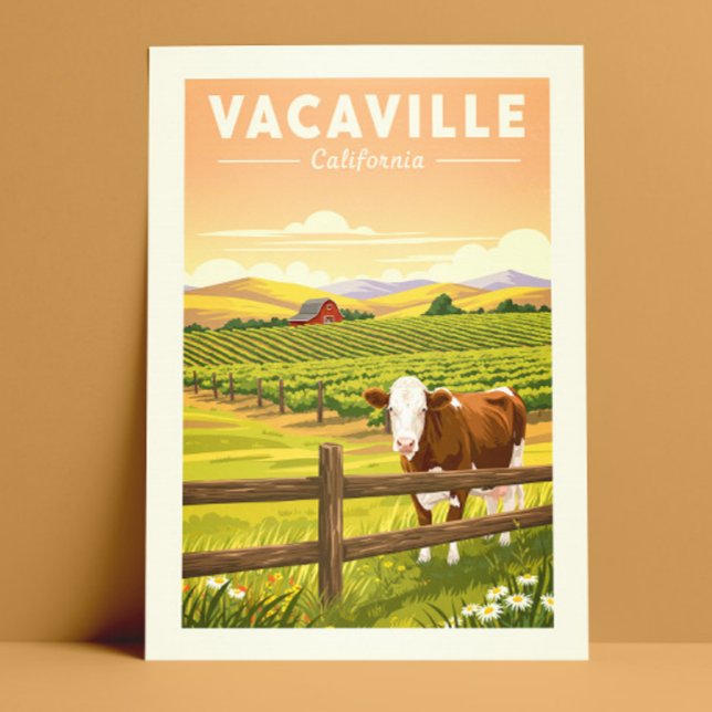 Carte Postale Vintage Vacaville Californie (Créateur téléchargé)