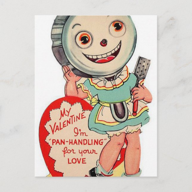 Carte postale vintage Valentine (Devant)