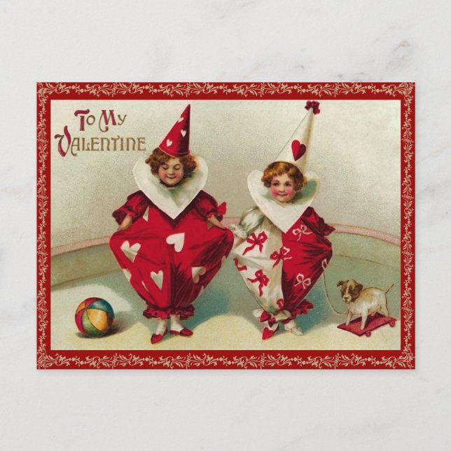 Carte postale vintage Valentine (Devant)