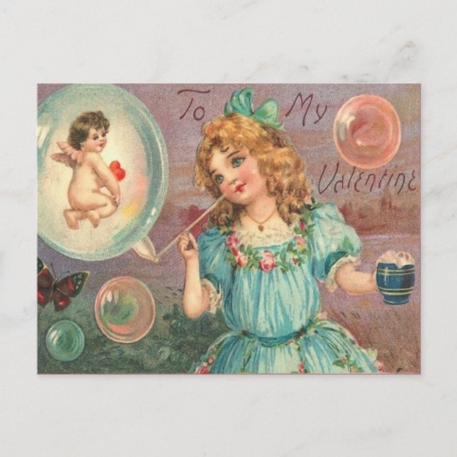 Carte postale vintage Valentine (Devant)