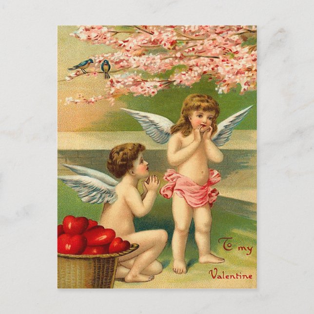 Carte postale vintage Valentine (Devant)