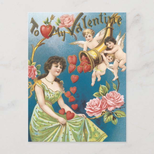 Carte postale vintage Valentine (Devant)