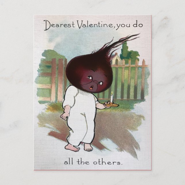 Carte postale vintage Valentines Beet (Devant)