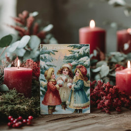 Carte Postale Vintage Victorian Christmas Postcard