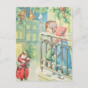 Carte postale vintage Vieux Noël