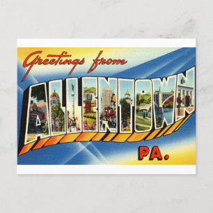 Carte postale Vintage voyage Allentown Pennsylvani