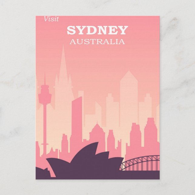 Carte postale Vintage voyage Australie Sydney (Devant)
