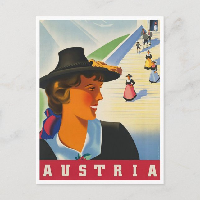 Carte postale Vintage voyage Autriche (Devant)