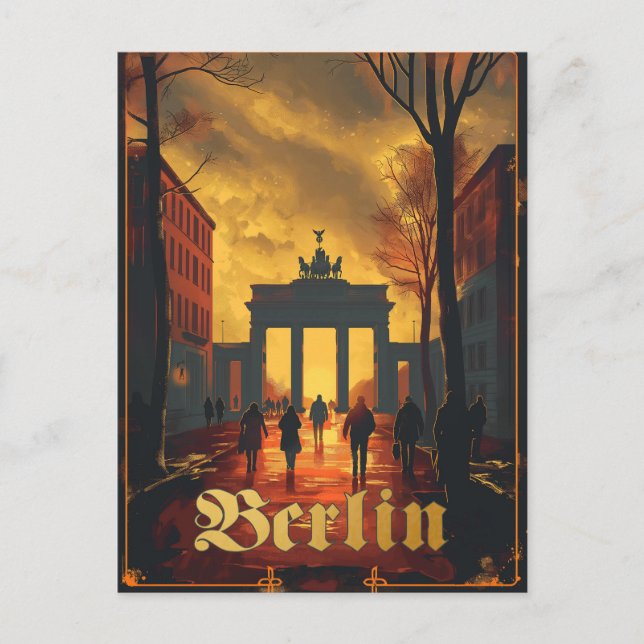 Carte Postale Vintage voyage Berlin, Allemagne (Devant)