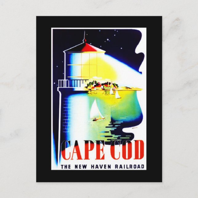 Carte postale Vintage voyage-Cape Cod (Devant)
