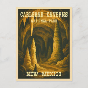 Carte Postale Vintage voyage Carlsbad Caverns National Park