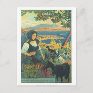 Carte Postale Vintage voyage Corse, Ajaccio -