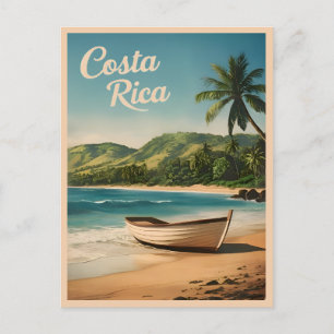 Carte Postale Vintage voyage Costa Rica Bord de mer Rétro Pittor