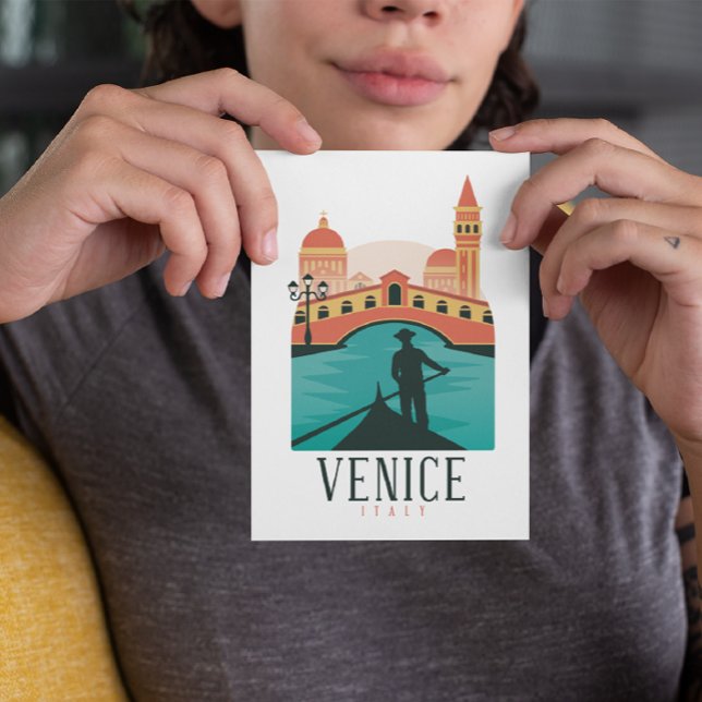 Carte Postale Vintage voyage de Venise (venice italy vintage travel postcard)